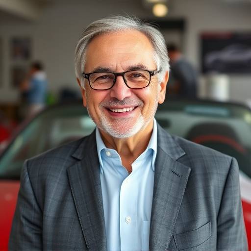 Enzo Rossi, Founder of Italian Auto Galleria, smiling warmly